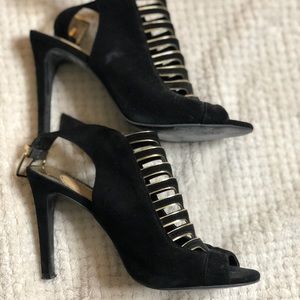 Gianni Bini Black Suede Heels